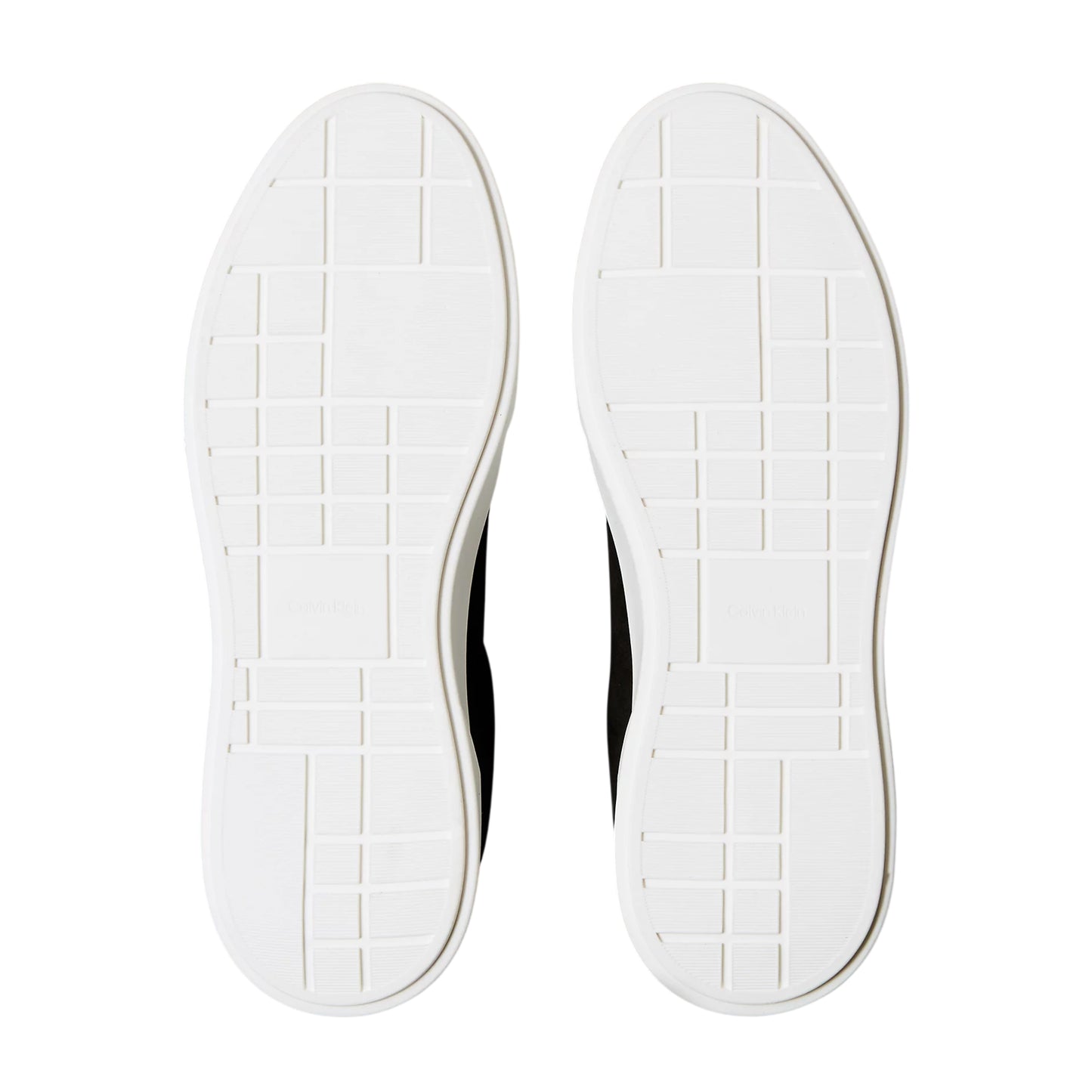 Black-White - Pack Shot - Calvin Klein Mens Suede Chunky Trainers