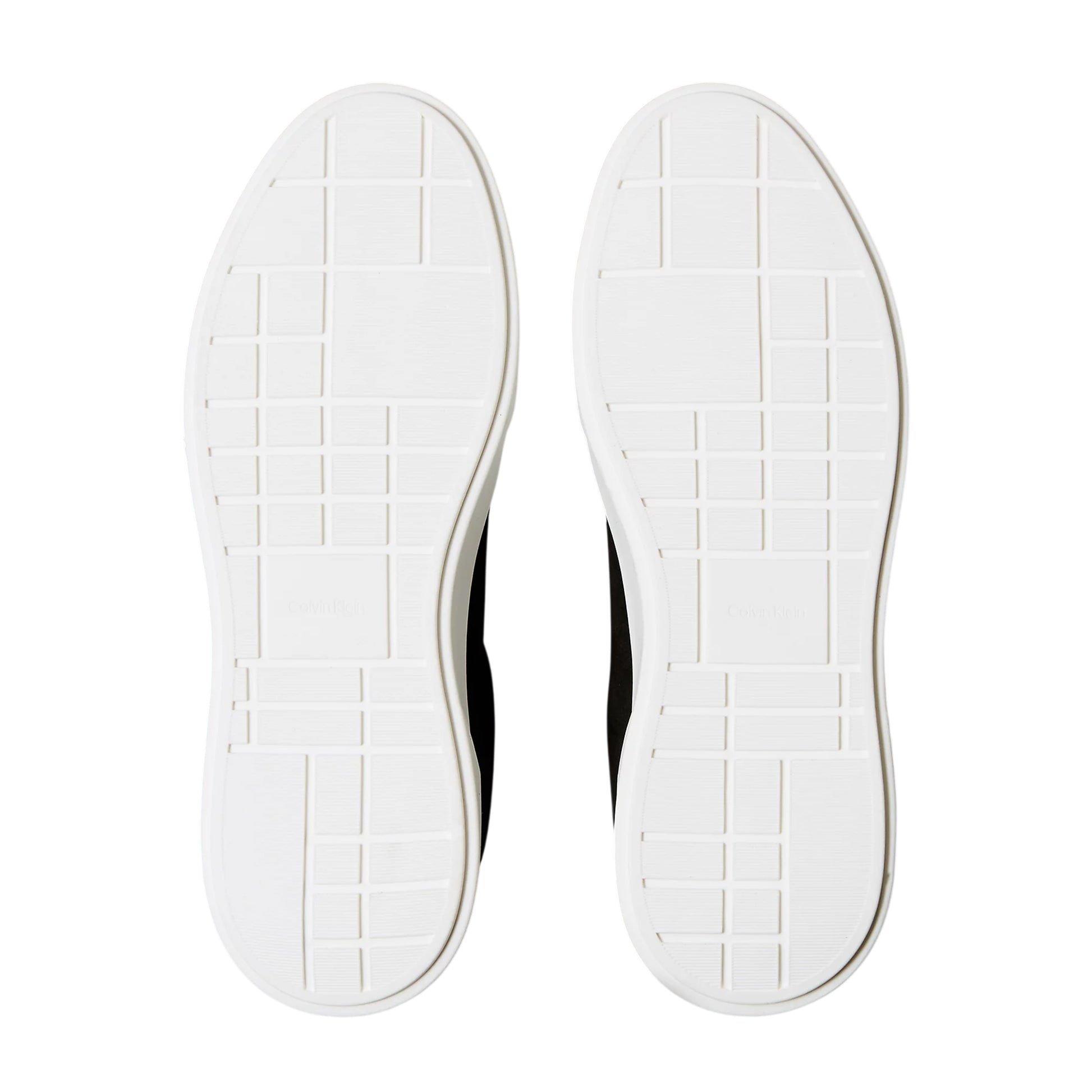 Black-White - Pack Shot - Calvin Klein Mens Suede Chunky Trainers