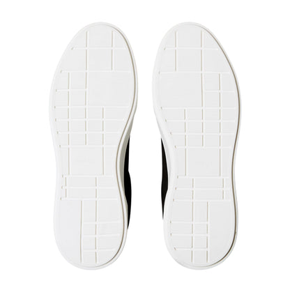 Black-White - Pack Shot - Calvin Klein Mens Suede Chunky Trainers
