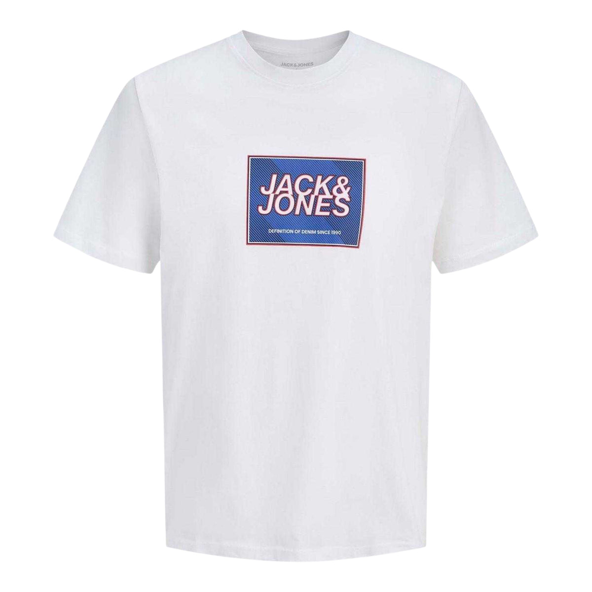 Black-White-Blue - Back - Jack And Jones Childrens-Kids Logo T-Shirt (Pack of 3)