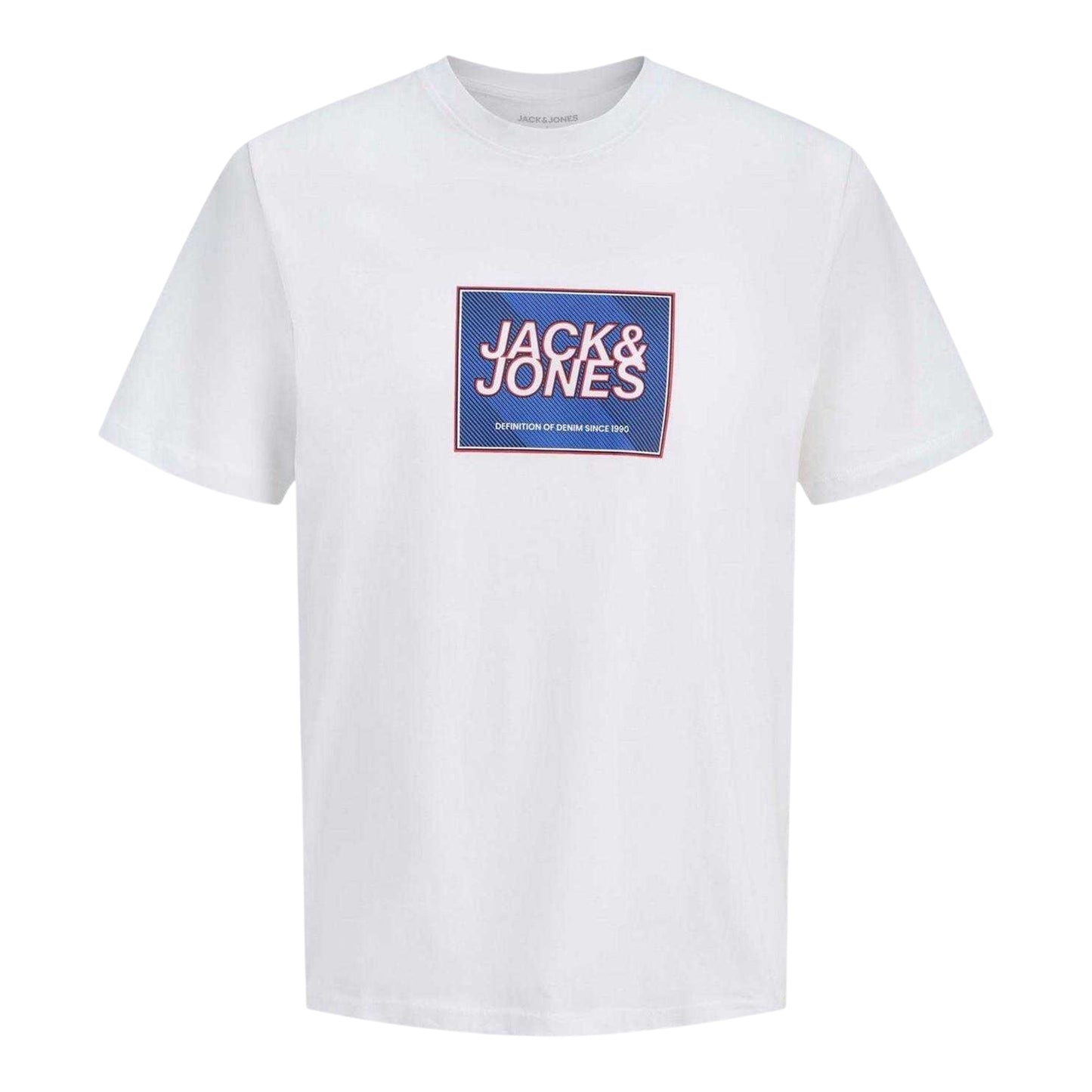 Black-White-Blue - Back - Jack And Jones Childrens-Kids Logo T-Shirt (Pack of 3)