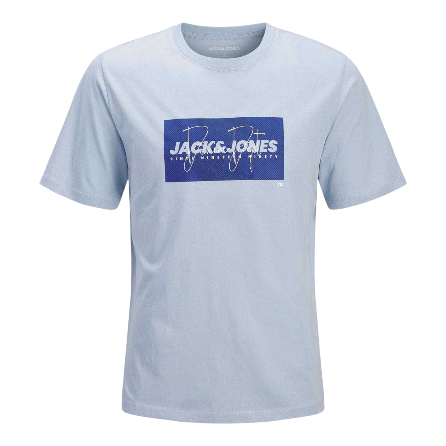 Navy-Mint-Blue - Back - Jack And Jones Childrens-Kids Logo T-Shirt (Pack of 3)