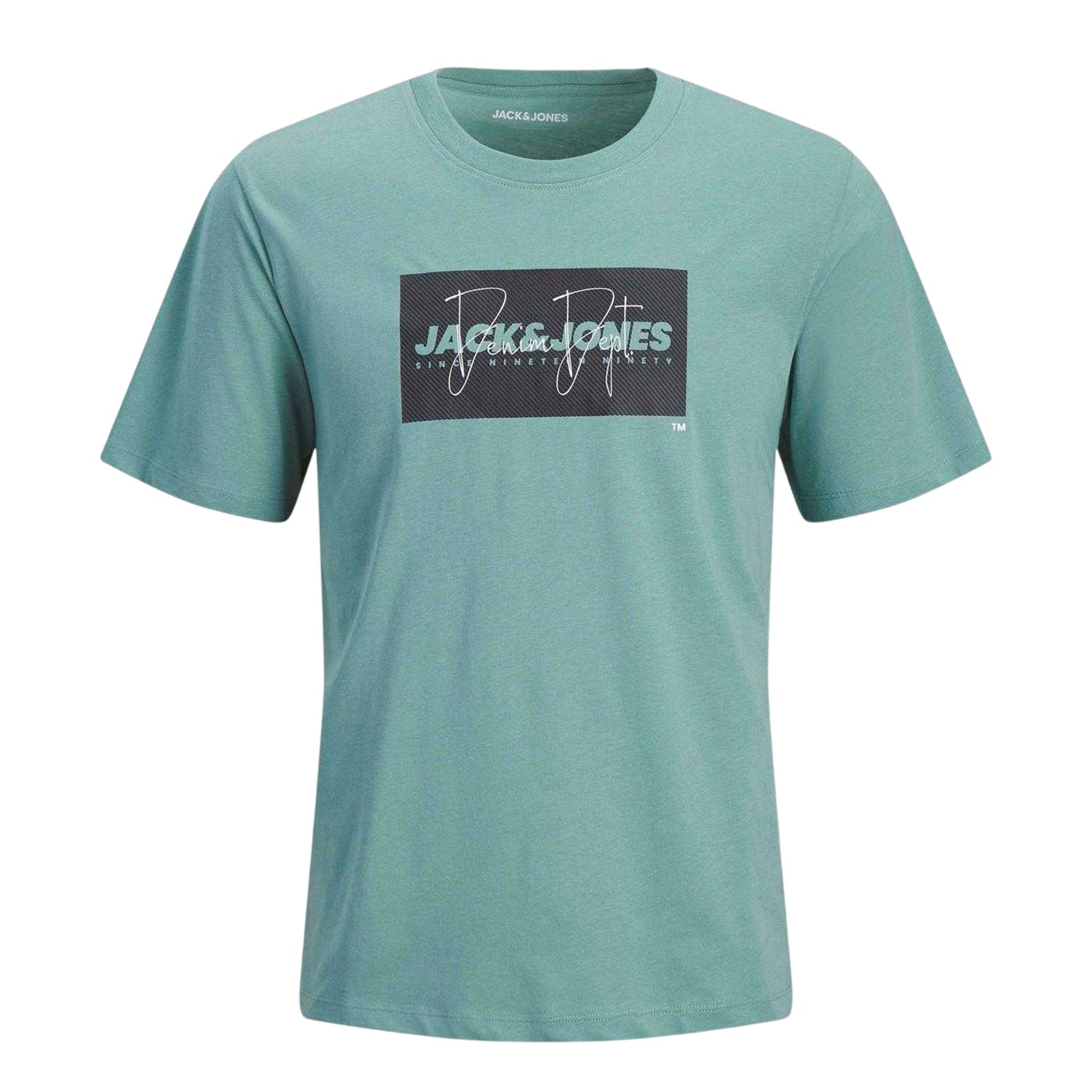 Navy-Mint-Blue - Side - Jack And Jones Childrens-Kids Logo T-Shirt (Pack of 3)