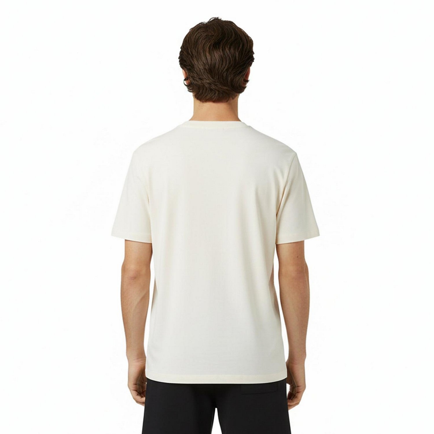 White - Lifestyle - Hugo Mens Dumeo Animal Print Logo Cotton T-Shirt