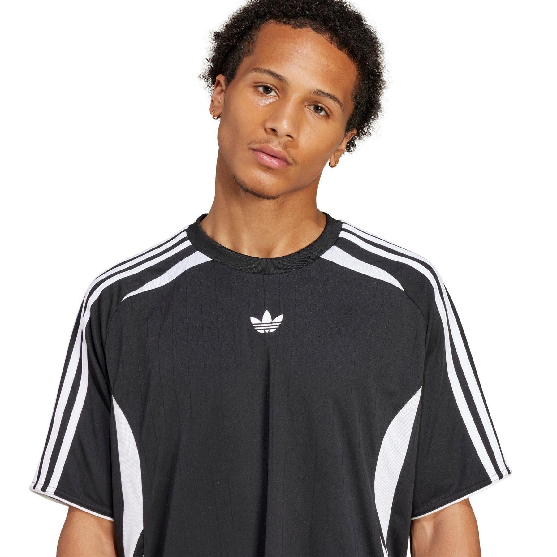 Black - Side - Adidas Mens Originals Teamgeist T-Shirt