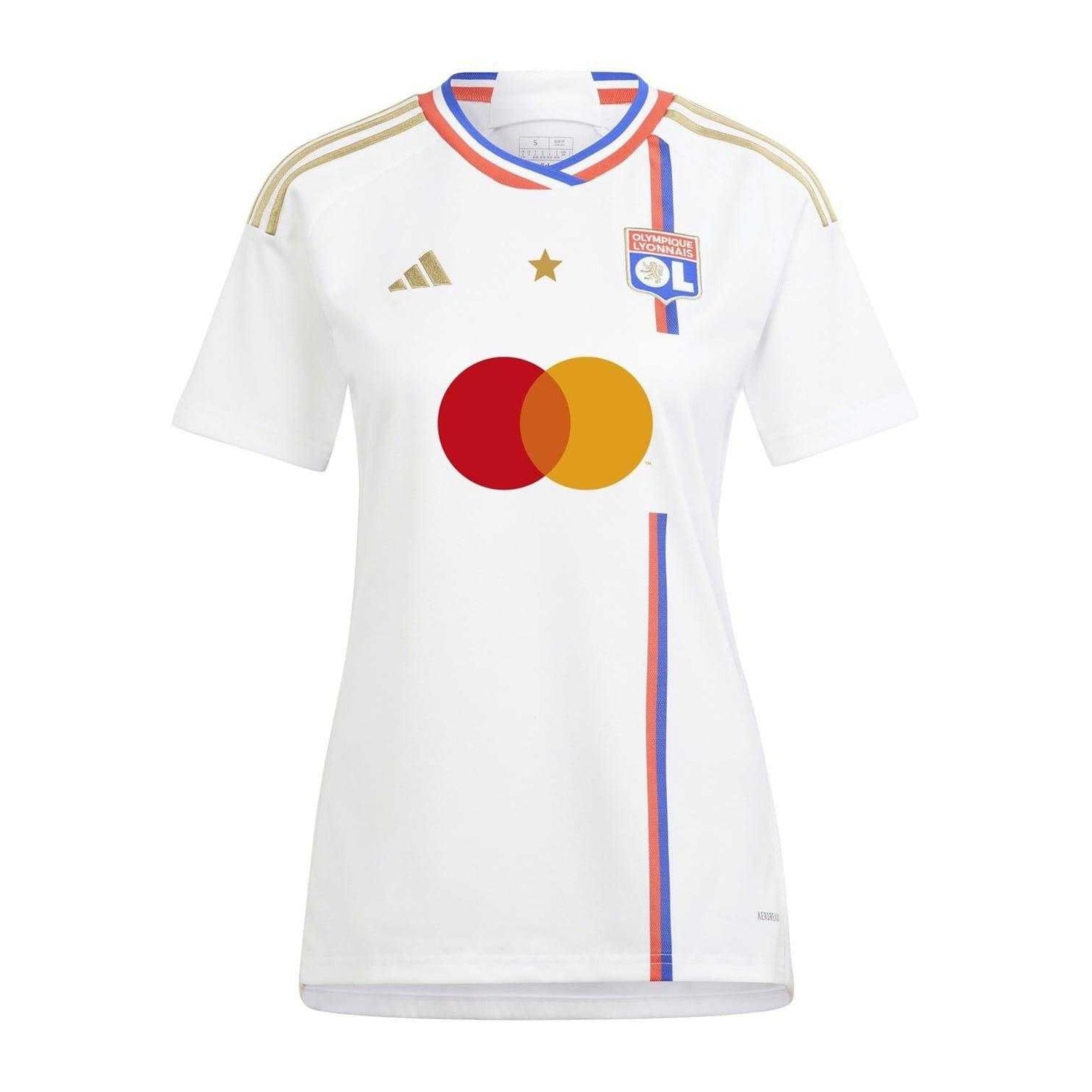 White - Front - Olympique Lyonnais Womens-Ladies Football Jersey
