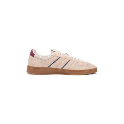Sand - Pack Shot - Tommy Jeans Mens Greenwich Stripe Suede Trainers