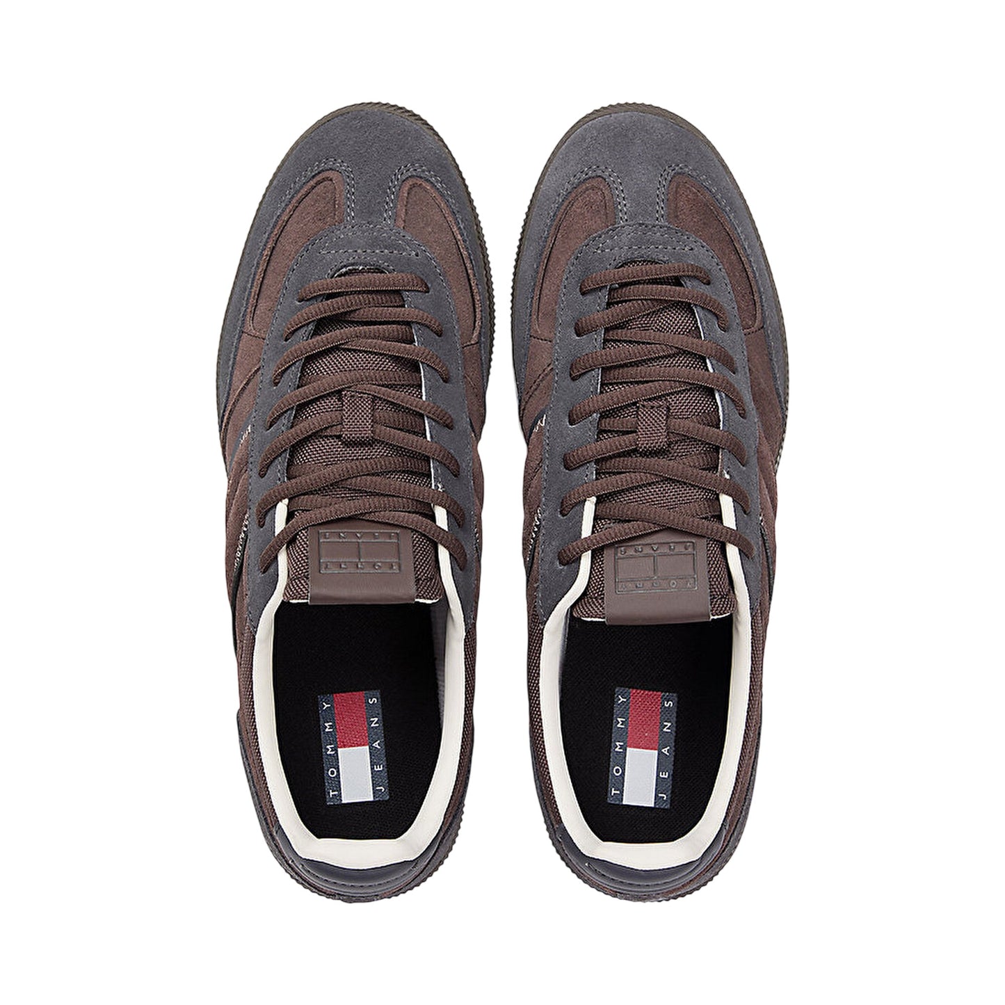 Washed Black - Lifestyle - Tommy Jeans Mens Greenwich Stripe Suede Trainers