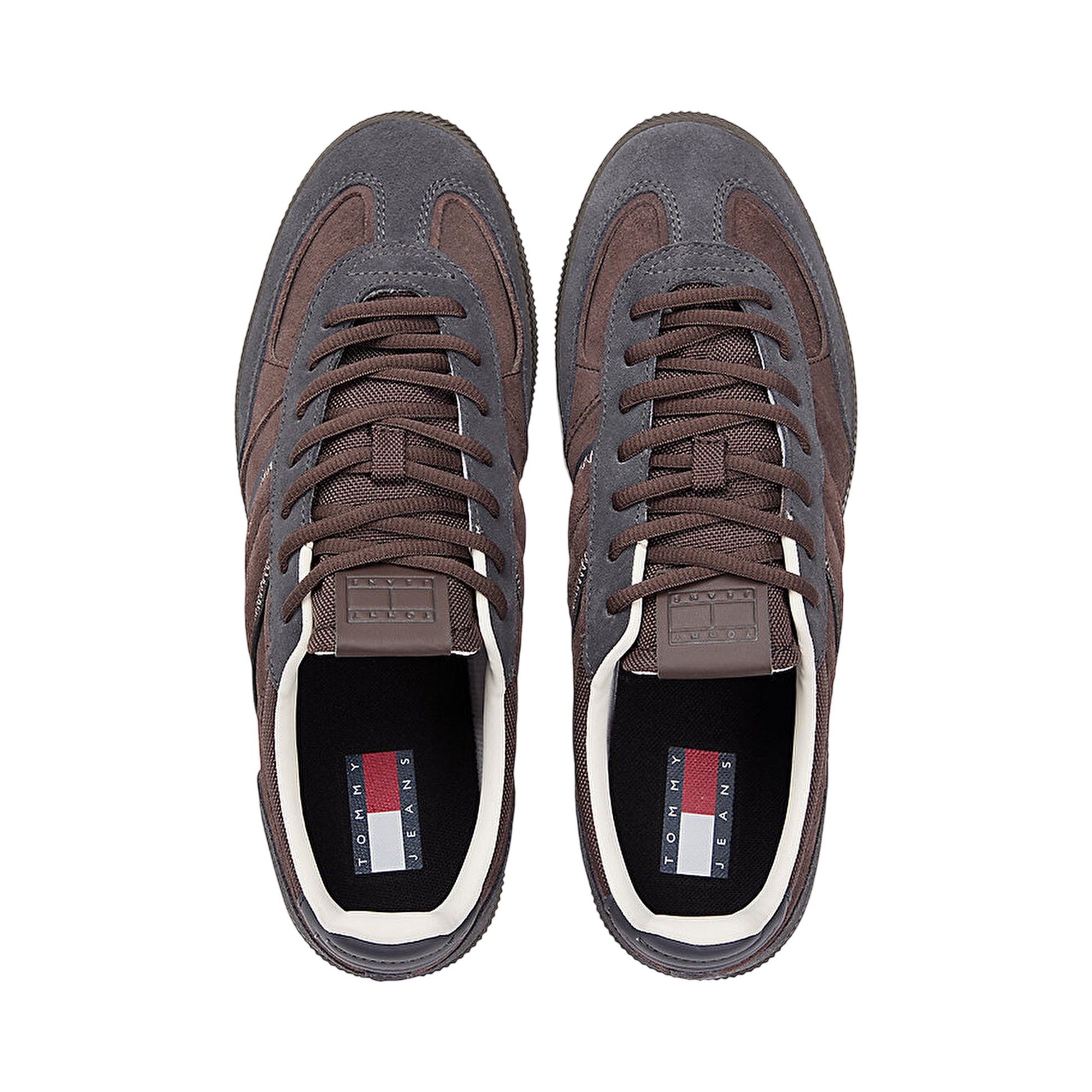 Washed Black - Lifestyle - Tommy Jeans Mens Greenwich Stripe Suede Trainers