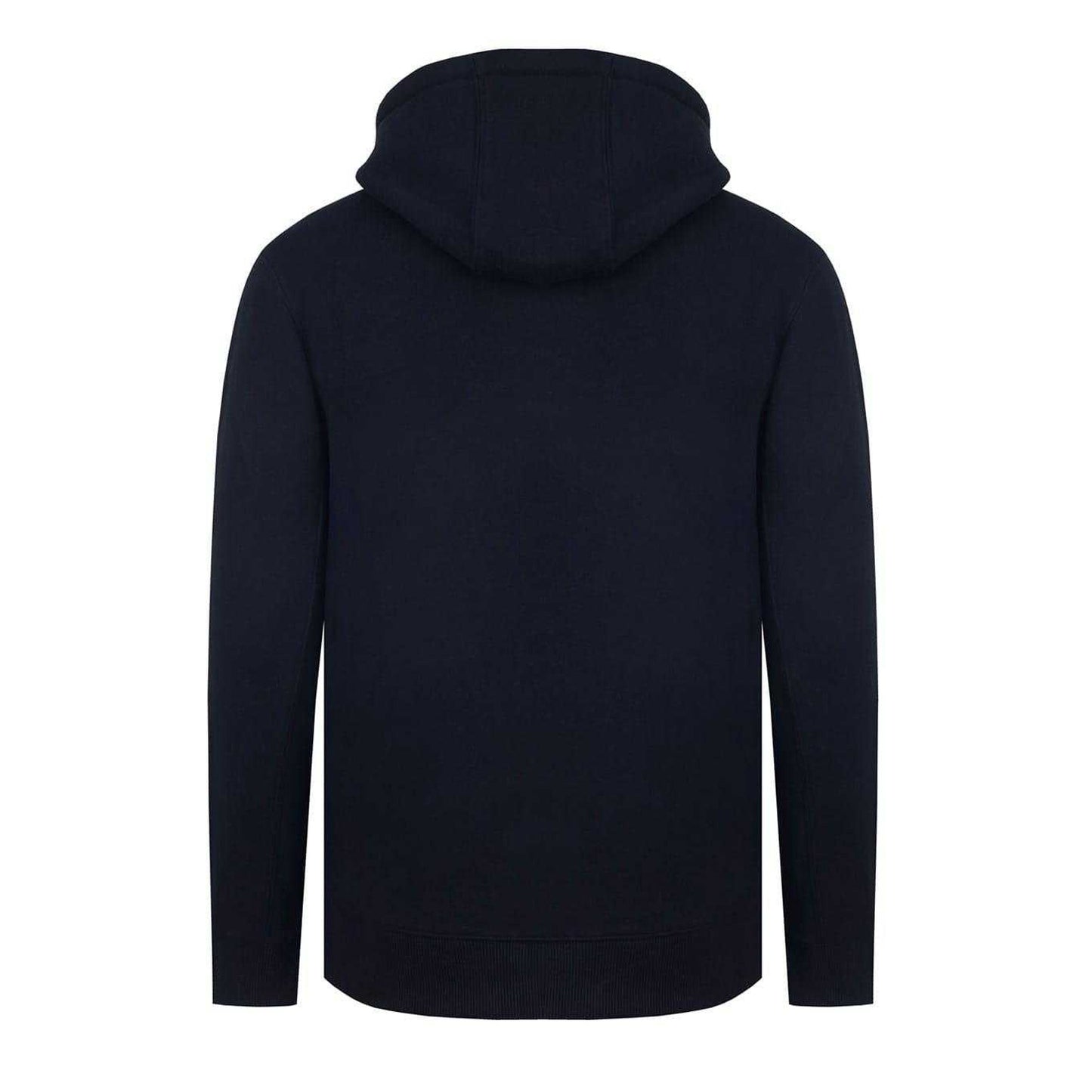 Black - Back - SoulCal Mens Signature Cotton Full Zip Hoodie