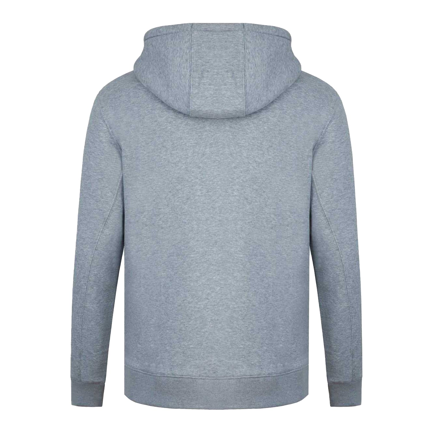 Grey Marl - Back - SoulCal Mens Signature Cotton Full Zip Hoodie