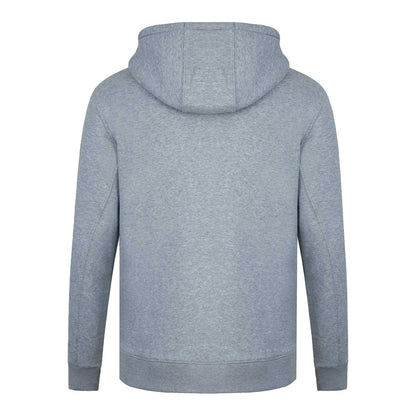 Grey Marl - Back - SoulCal Mens Signature Cotton Full Zip Hoodie