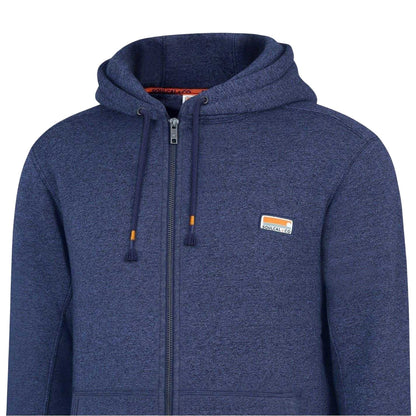 Indigo Marl - Pack Shot - SoulCal Mens Signature Cotton Full Zip Hoodie