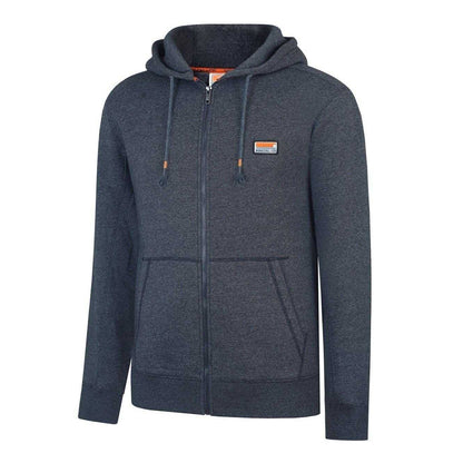 Dark Charcoal Marl - Side - SoulCal Mens Signature Cotton Full Zip Hoodie