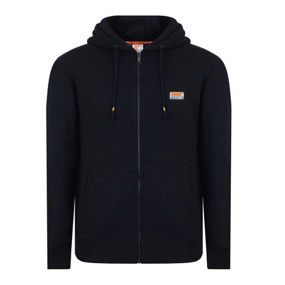 Black - Front - SoulCal Mens Signature Cotton Full Zip Hoodie