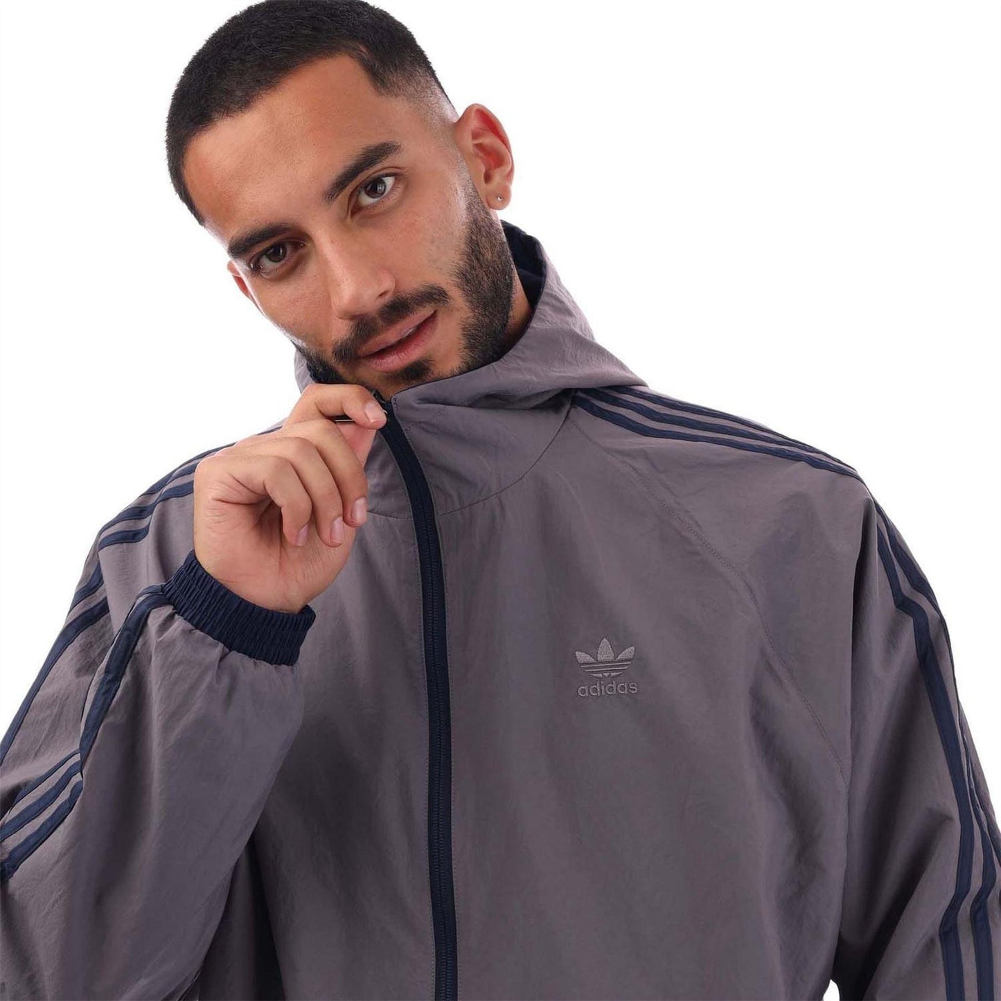 Navy - Lifestyle - Adidas Mens Originals Reversible Windbreaker