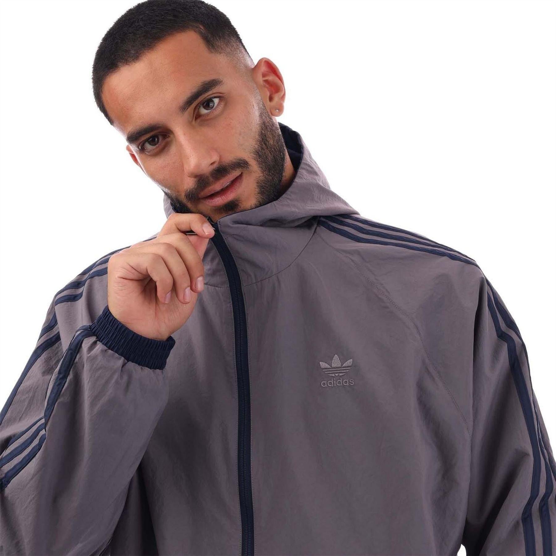 Navy - Lifestyle - Adidas Mens Originals Reversible Windbreaker