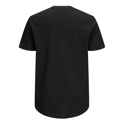 Black - Back - Jack And Jones Mens Noa Plain Plus T-Shirt