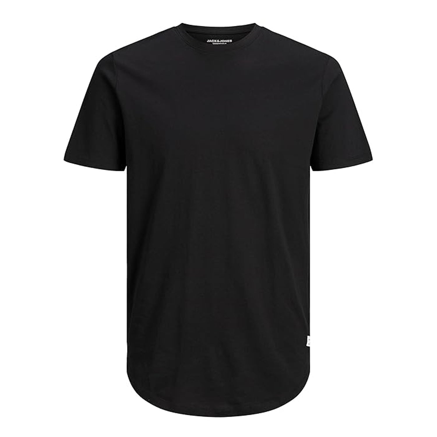 Black - Front - Jack And Jones Mens Noa Plain Plus T-Shirt