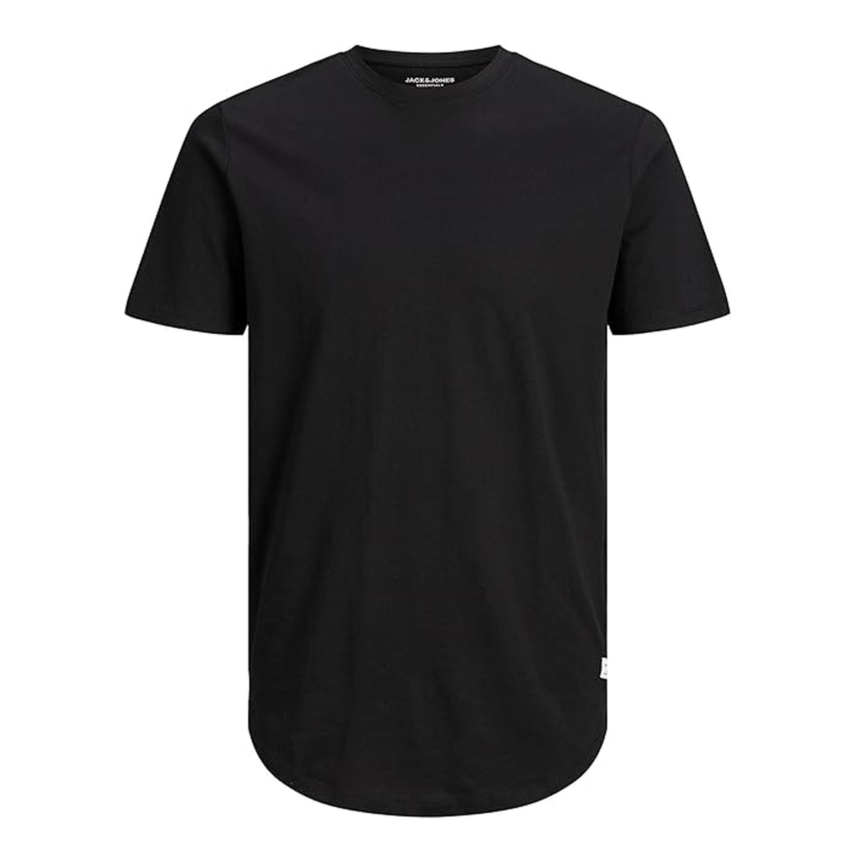 Black - Front - Jack And Jones Mens Noa Plain Plus T-Shirt