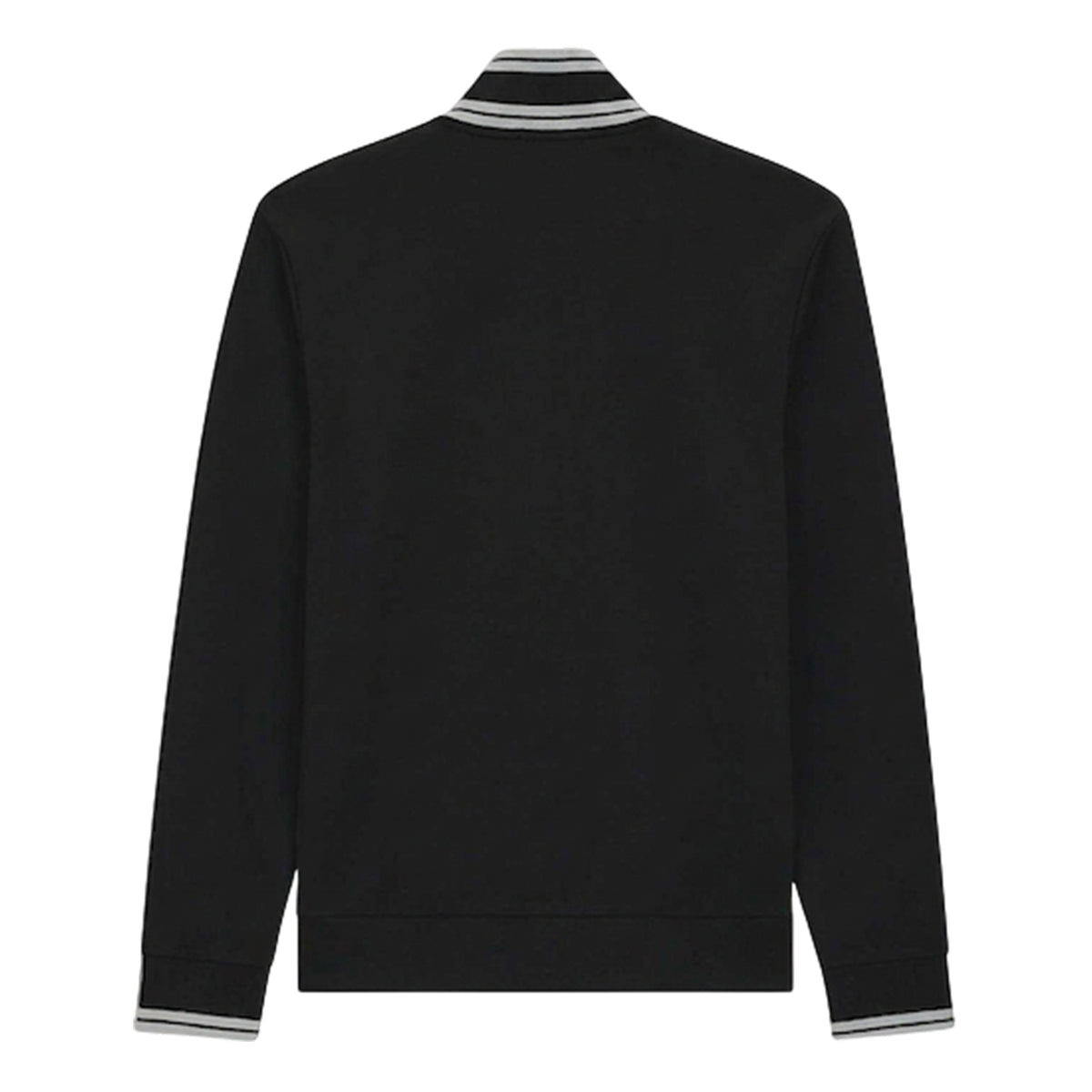 Black - Back - Boss Mens Embroidered Logo Regular Long-Sleeved Track Jacket