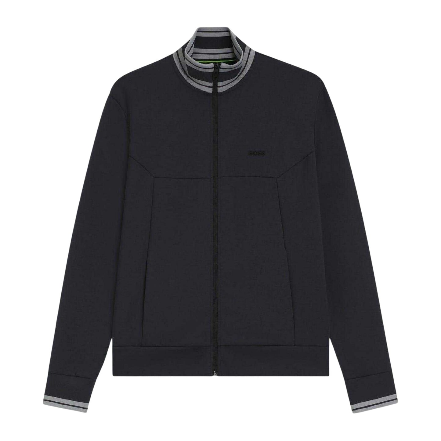 Dark Blue - Front - Boss Mens Embroidered Logo Regular Long-Sleeved Track Jacket