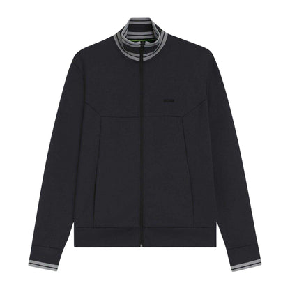 Dark Blue - Front - Boss Mens Embroidered Logo Regular Long-Sleeved Track Jacket