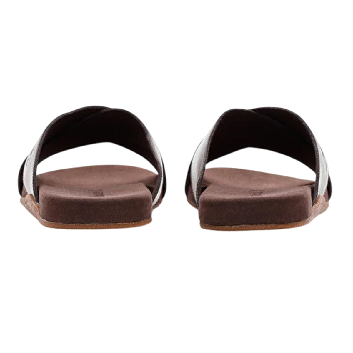Gaucho - Back - Timberland Mens Cross Strap Leather Flat Sliders