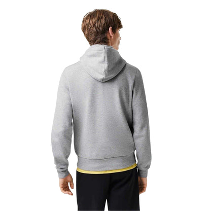 Light - Back - Lacoste Mens Basic Pullover Hoodie
