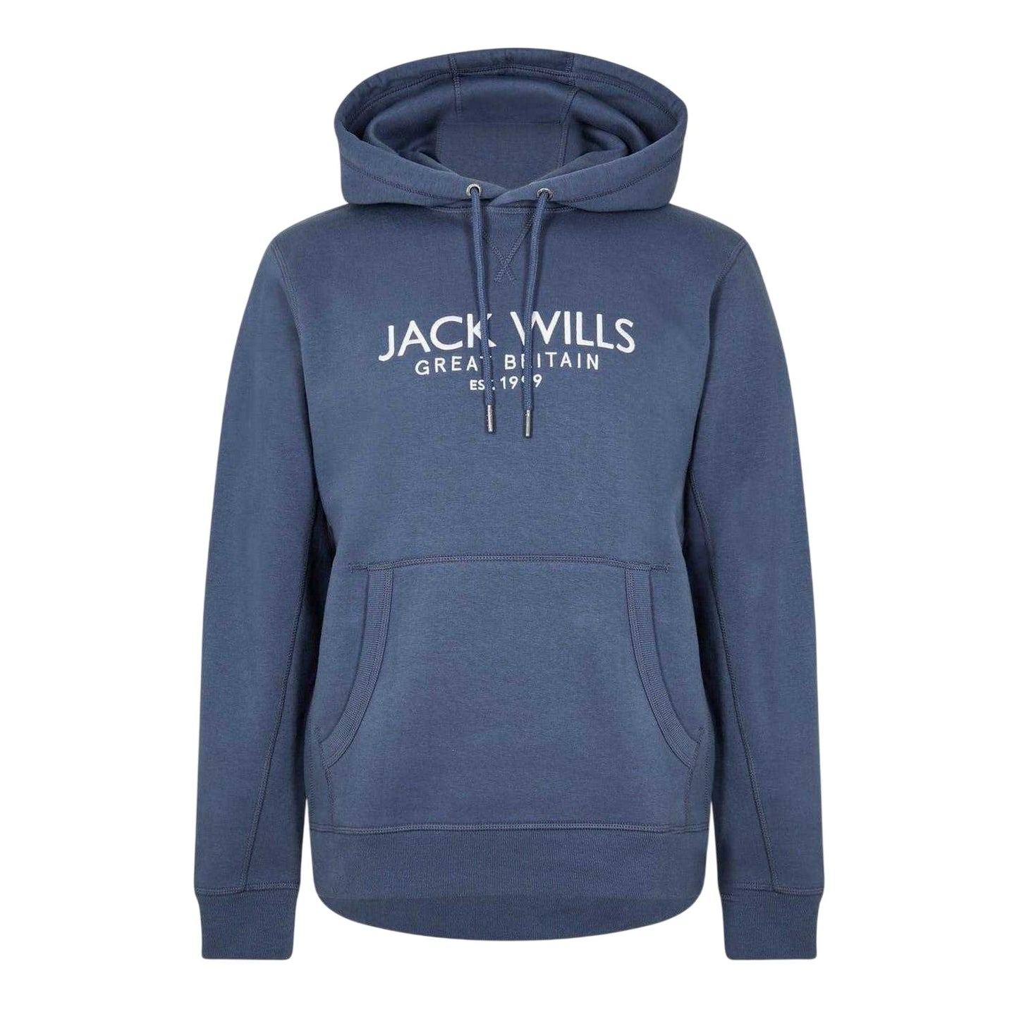 Indigo - Front - Jack Wills Mens Batsford Logo Hoodie