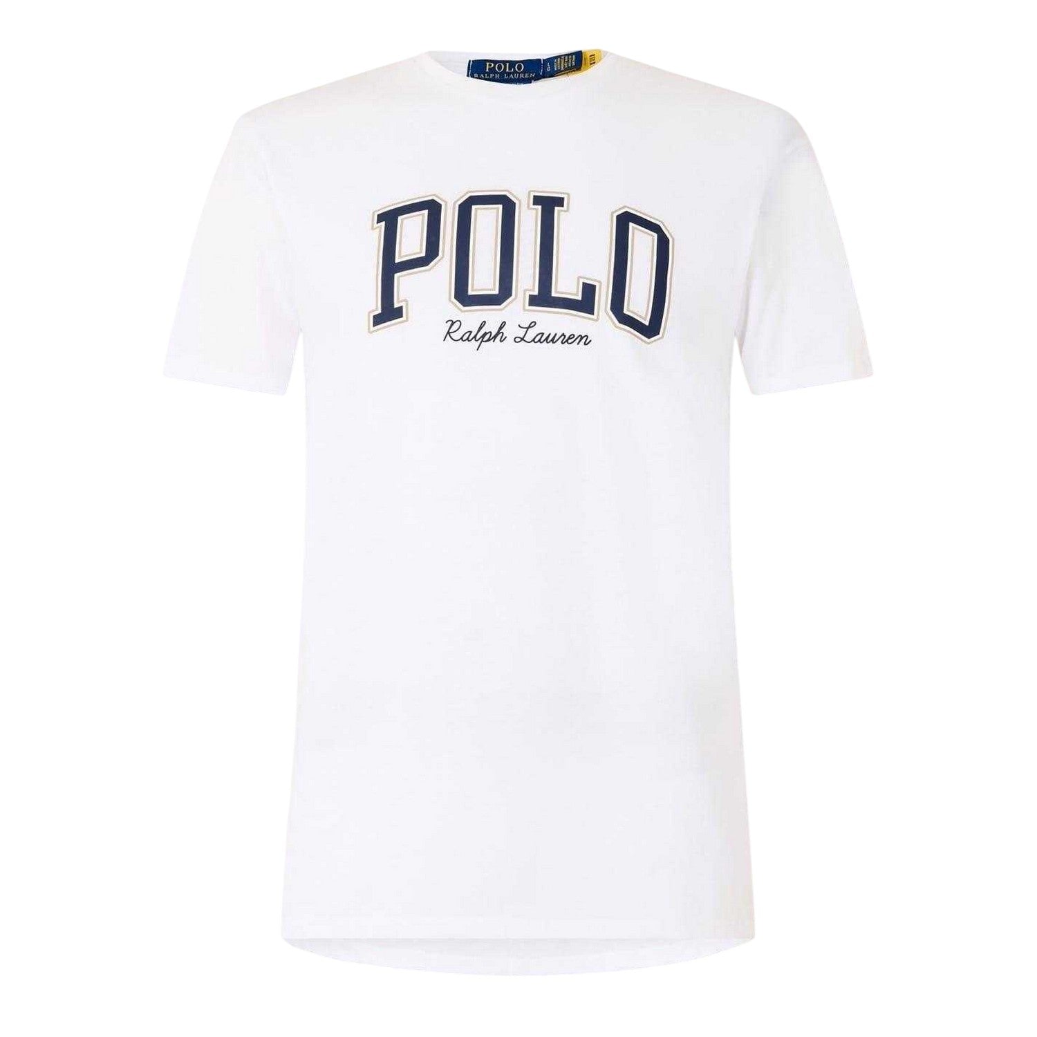 White - Front - Ralph Lauren Mens Polo Logo T-Shirt