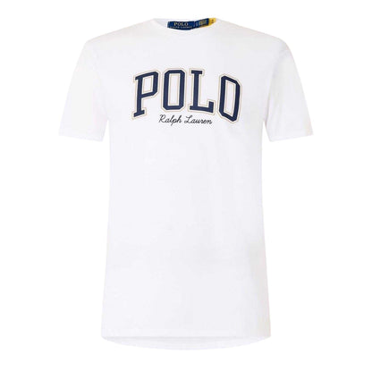 White - Front - Ralph Lauren Mens Polo Logo T-Shirt