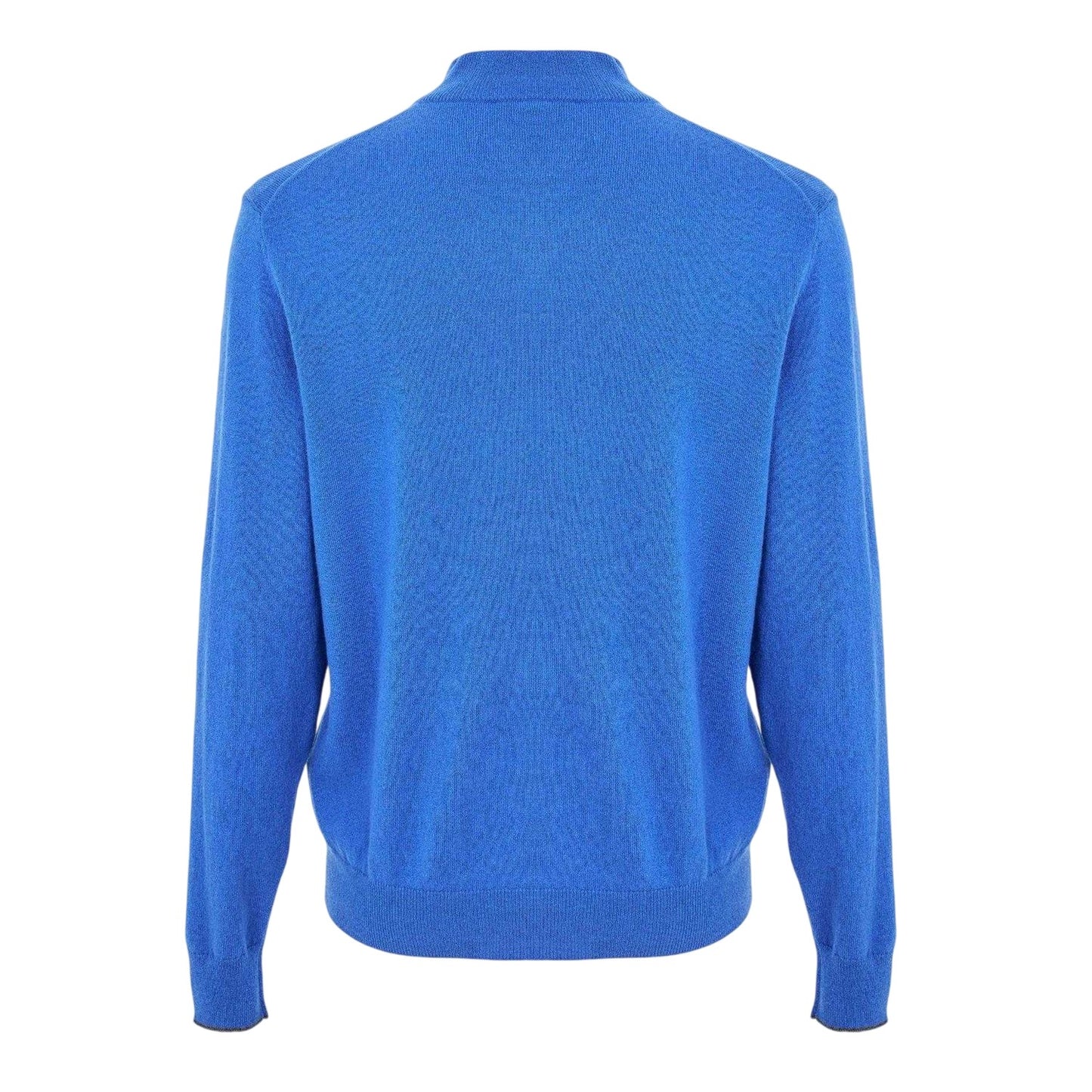 Lapis Blue - Back - Callaway Mens Knitted Funnel Neck Sweater Top