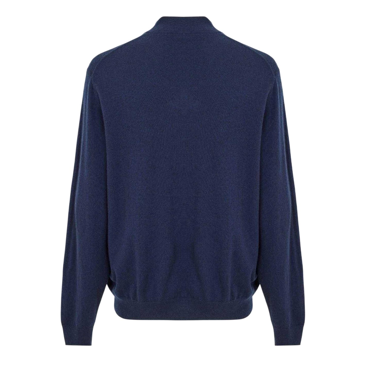 Peacoat-Cashmere - Back - Callaway Mens Knitted Funnel Neck Sweater Top