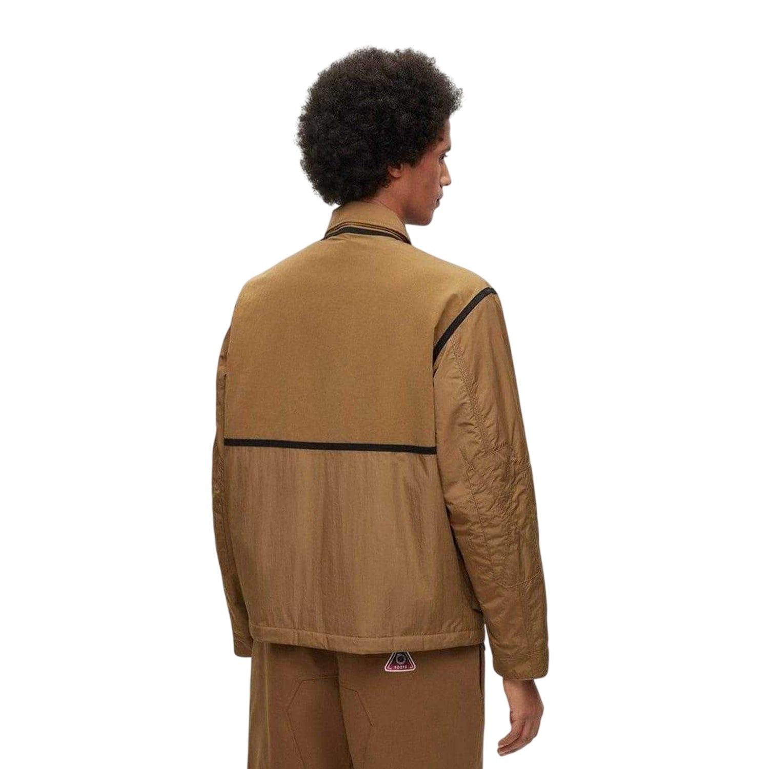 Beige - Back - Boss Mens Cargo Jacket