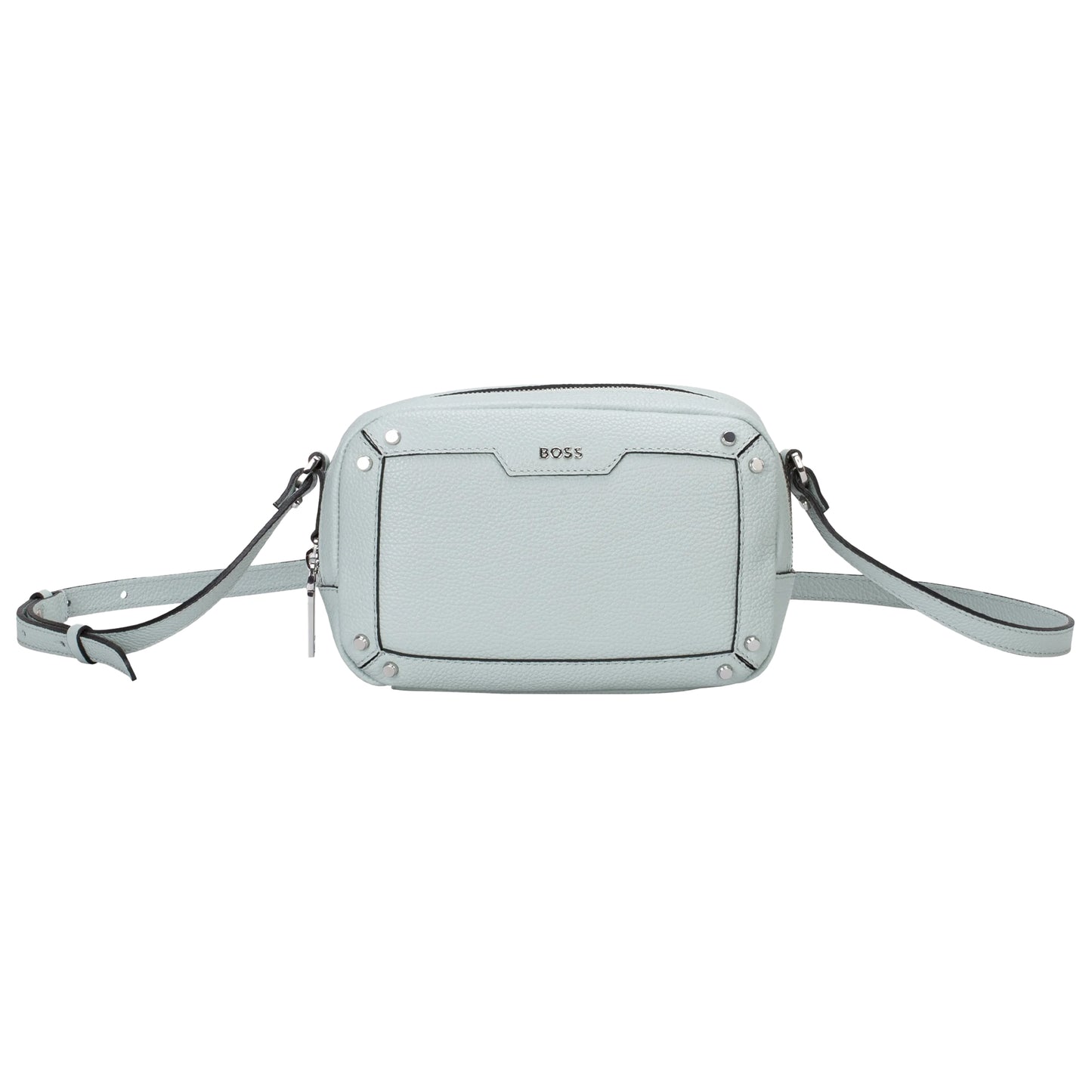 Ivy - Front - Boss Grain Leather Crossbody Bag