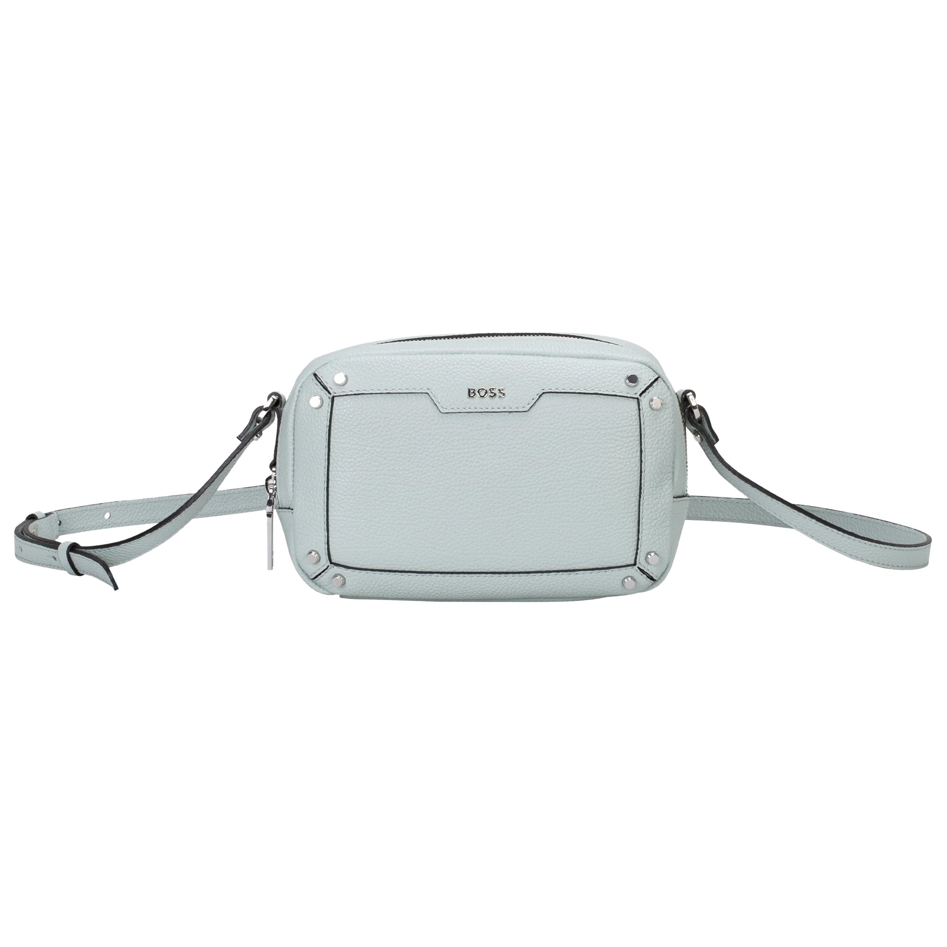 Ivy - Front - Boss Grain Leather Crossbody Bag