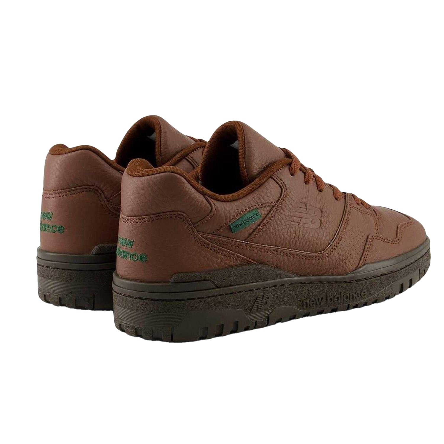 Oak - Back - New Balance Womens-Ladies 550 Leather Low Cut Trainers