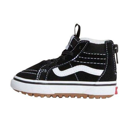 Black - Back - Vans Toddler SK8-Hi Canvas High Top Trainers
