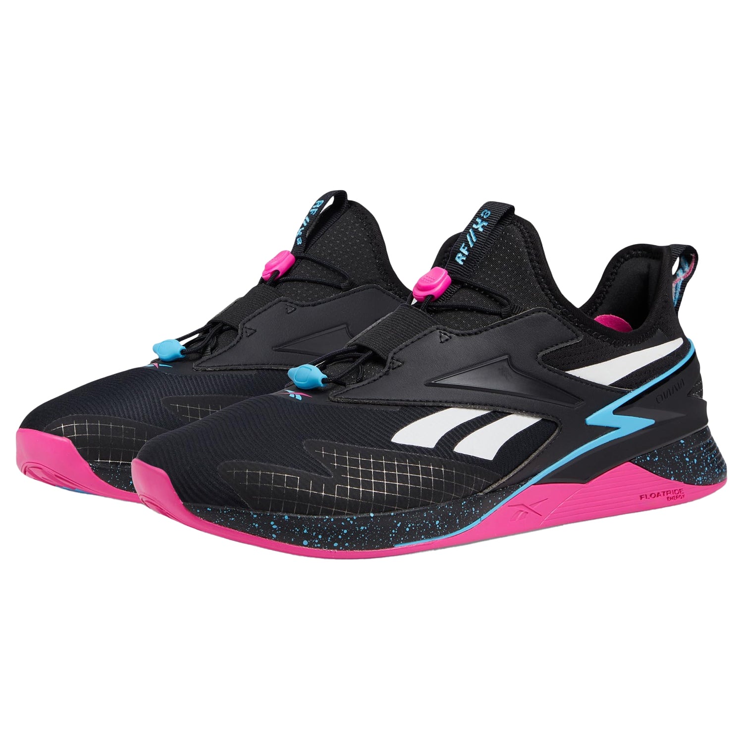 Black - Close up - Reebok Unisex Adult Nano Graphic Print Training Trainers