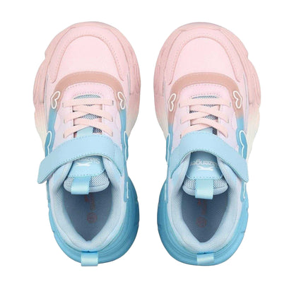 Pink-Blue - Side - Slazenger Girls Glitter Heart Trainers