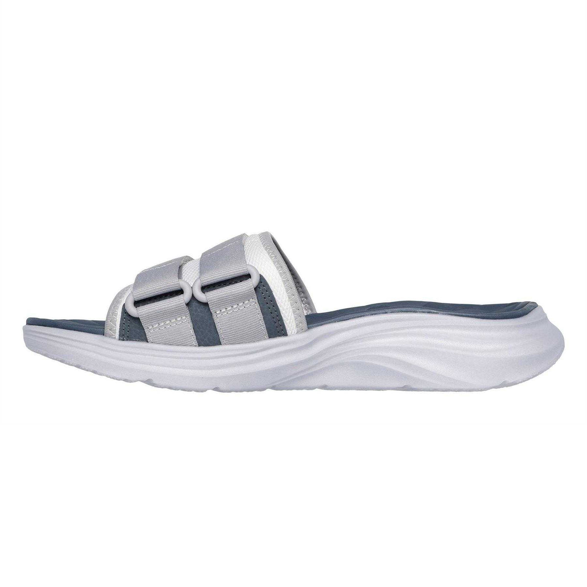 Grey-Charcoal - Back - Skechers Mens Vapor Foam Flat Sports Sandals