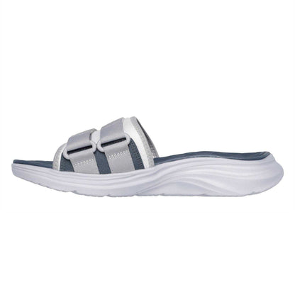 Grey-Charcoal - Back - Skechers Mens Vapor Foam Flat Sports Sandals