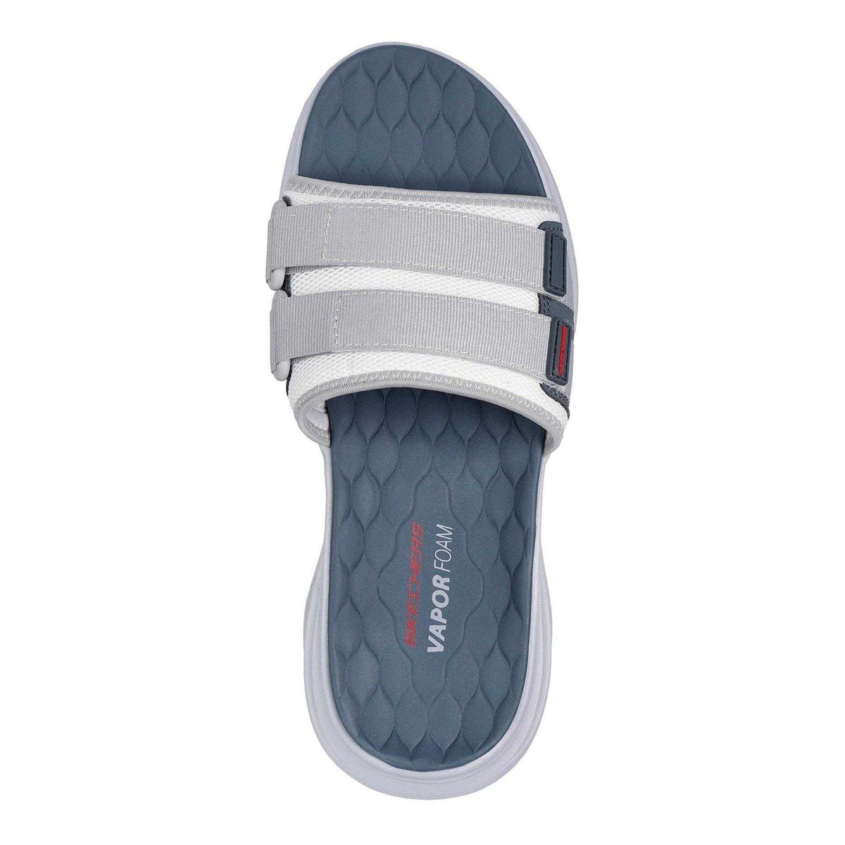 Grey-Charcoal - Lifestyle - Skechers Mens Vapor Foam Flat Sports Sandals