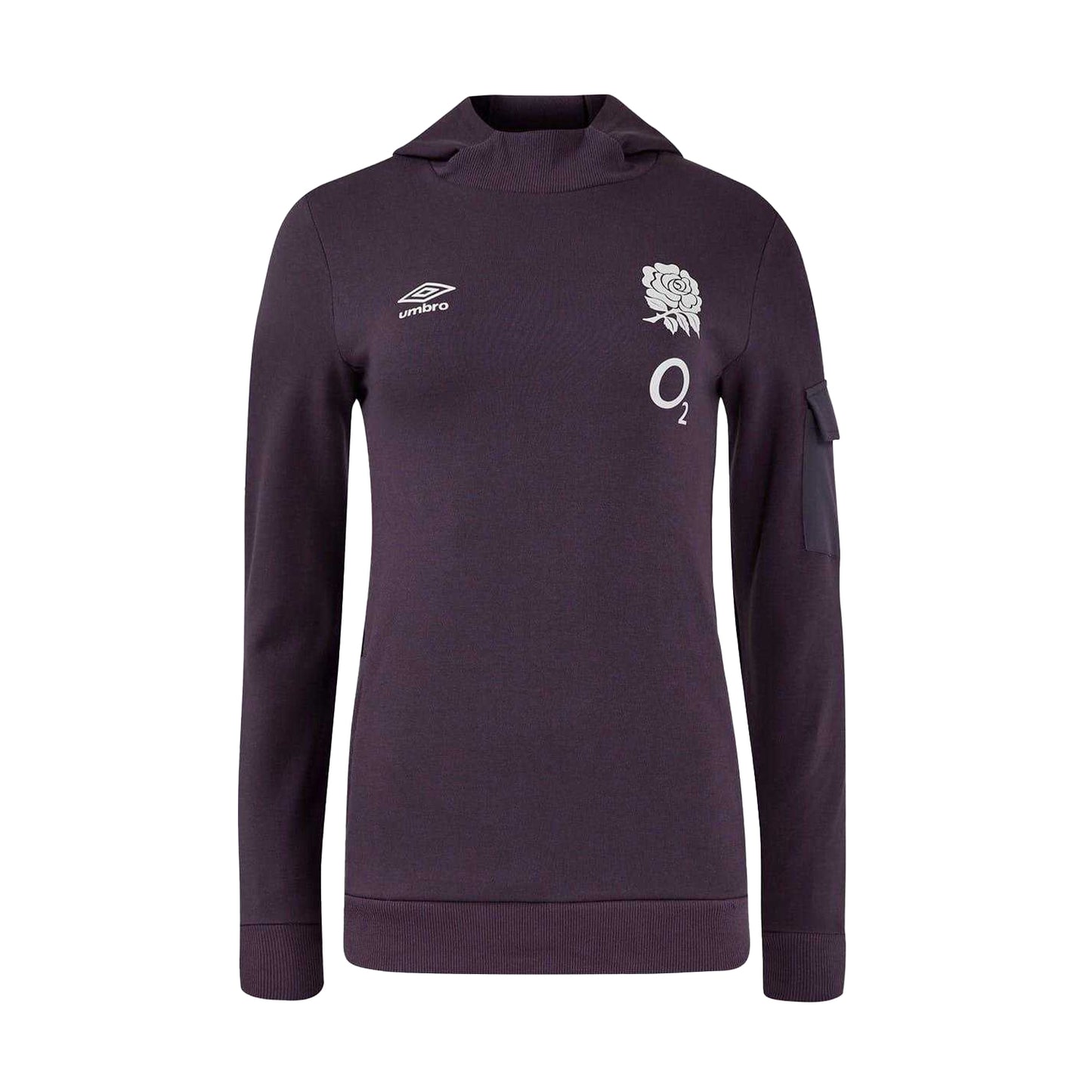 Nightshade - Front - Umbro Mens 2024 England Rugby Long-Sleeved Hoodie
