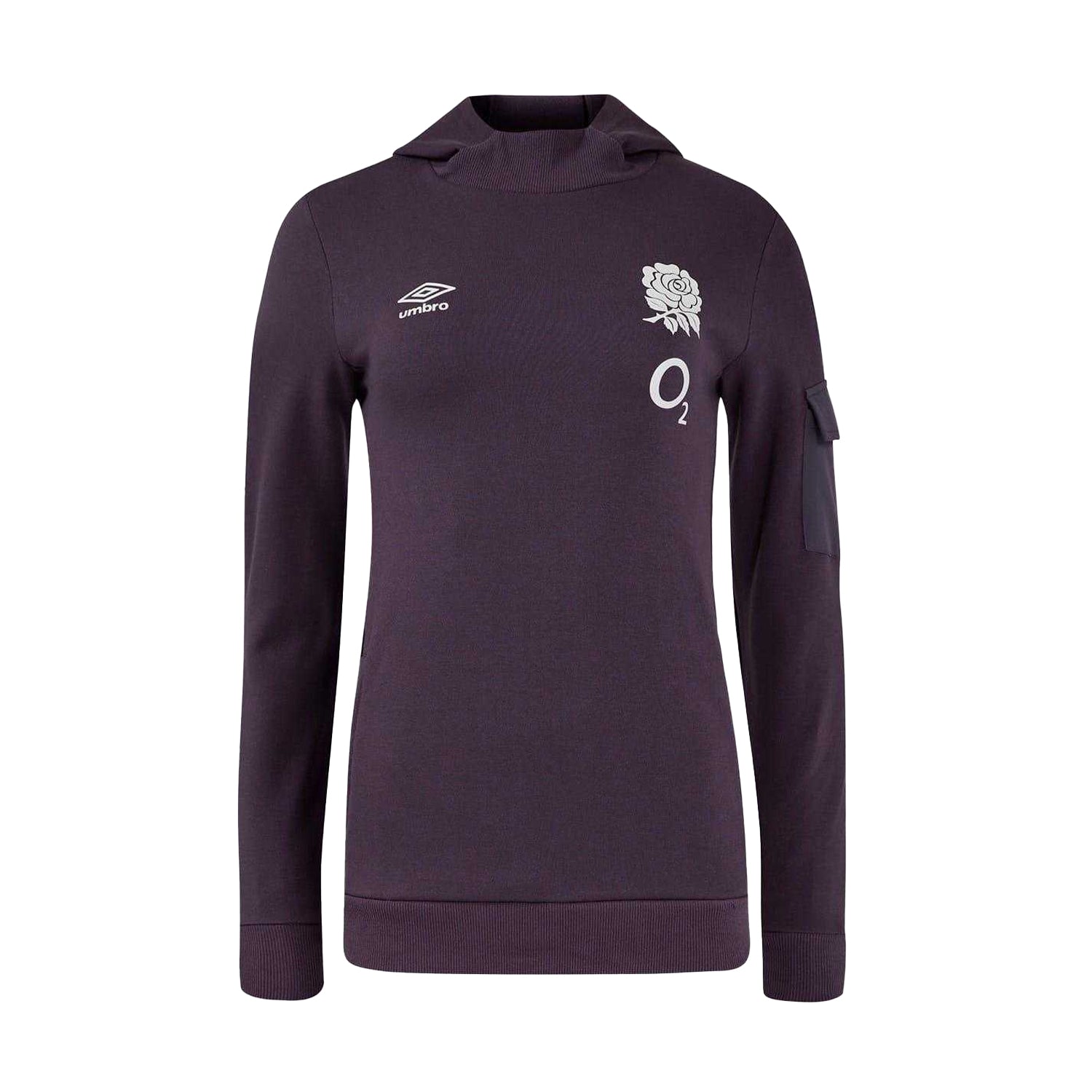 Nightshade - Front - Umbro Mens 2024 England Rugby Long-Sleeved Hoodie