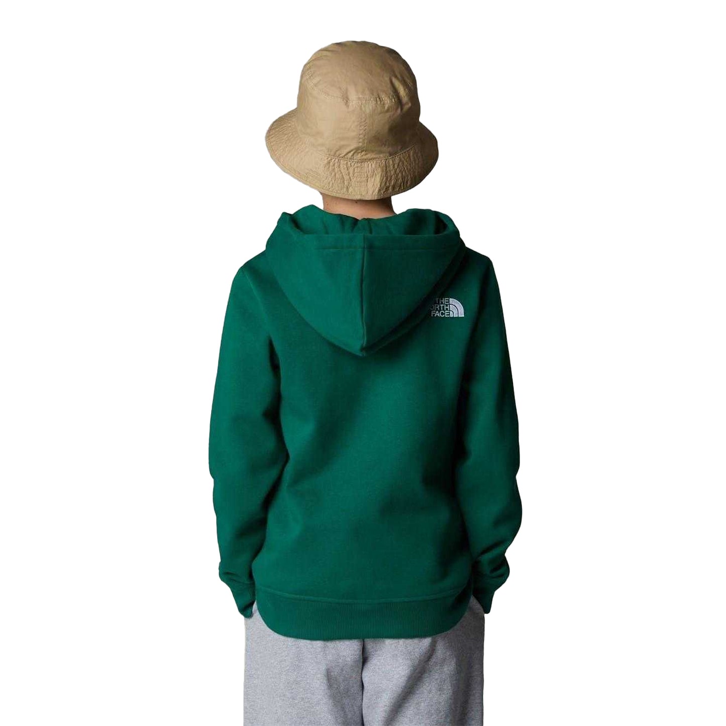 Green - Lifestyle - The North Face Boys Drew Peak Cotton Fleece Lined Relaxed Fit Hoodie