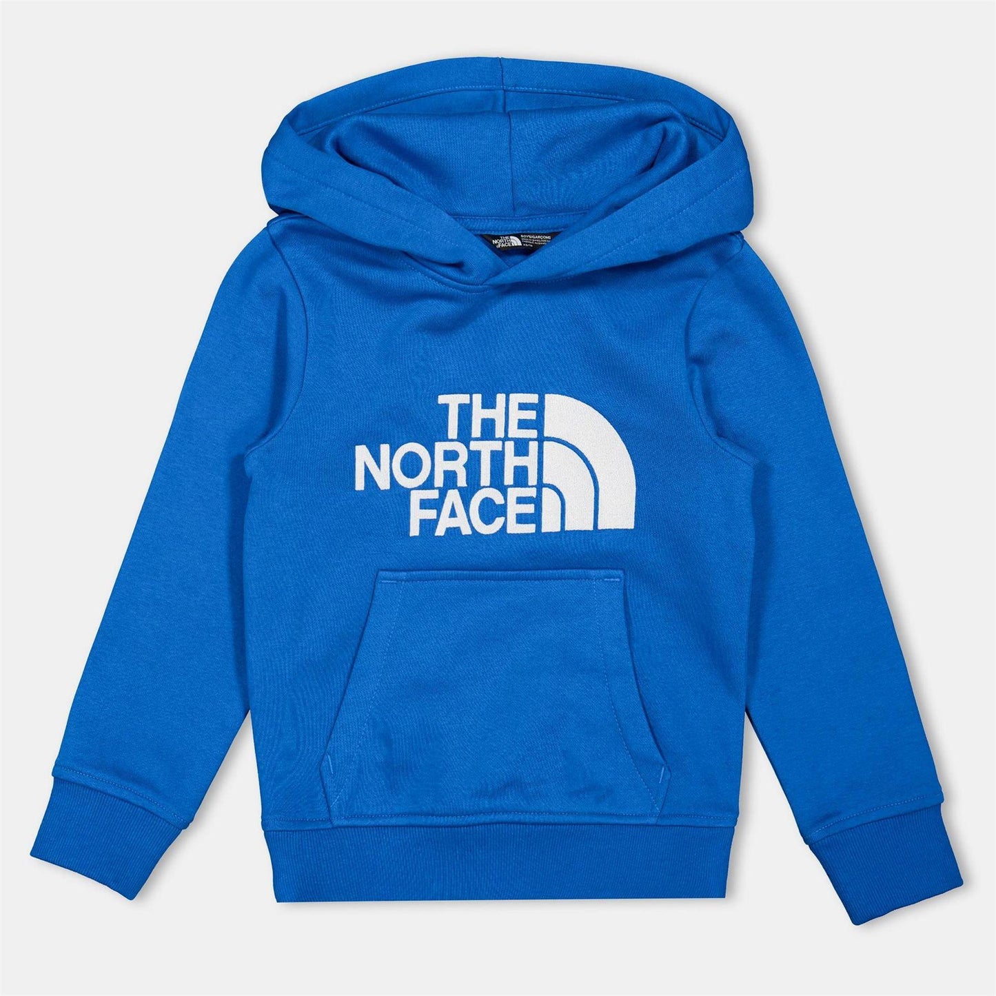Dark Blue - Front - The North Face Boys Drew Peak Cotton Fleece Lined Relaxed Fit Hoodie