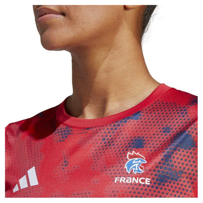 Team College Red - Side - Adidas Womens-Ladies France Performance Jersey