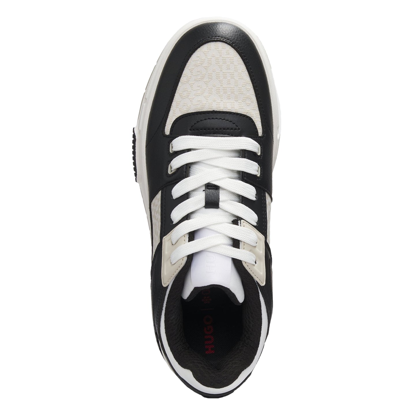 Charcoal - Back - Hugo Mens Yarrow Tenn Platform Trainers